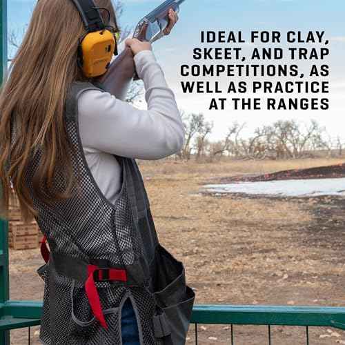 Allen Company Men's Competitor Shooting Vest ? Mesh Vest with Moveable Shoulder Pad, Deep Pockets & Side Straps
