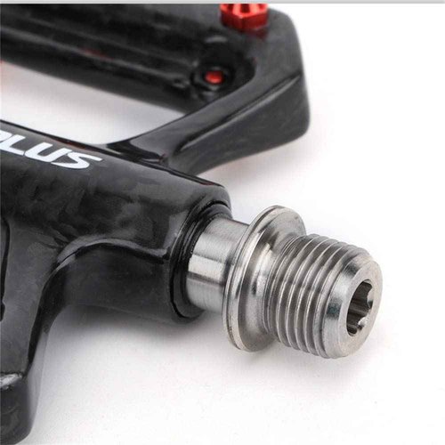 Bicycle Carbon Pedal Titanium Axle Road Bike Pedal MTB Super Light 3 Bearing Anti-Skid Pedal for Brompton Pedal