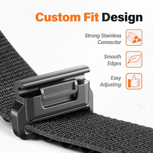 Alpine Loop Nylon Watch Band Compatible with Garmin Fenix 5X / 6X / 7X / 8 51mm, Quickfit 26mm Rugged Watch Bands for Garm...