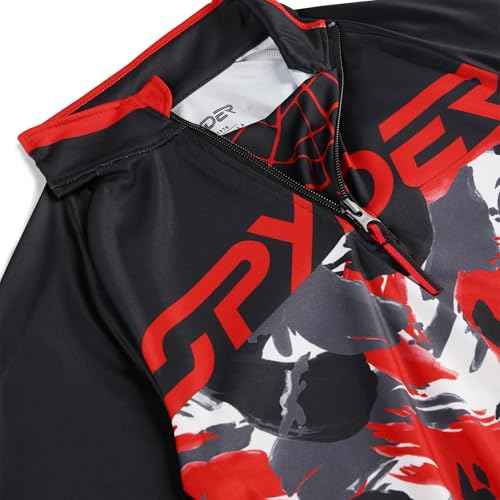 Spyder Boys' Camo Half Zip