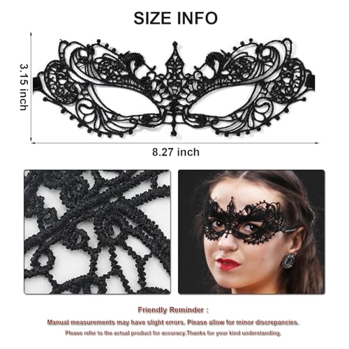 MYMENU Masquerade Mask for Women Venetian Lace Eye Masks For Party Prom Ball Costume Mardi Gras Party Supply