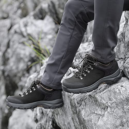 CAMEL CROWN Hiking Shoes Men Trekking Shoe Low Top Outdoor Walking Waterproof Leather Trail Sneakers