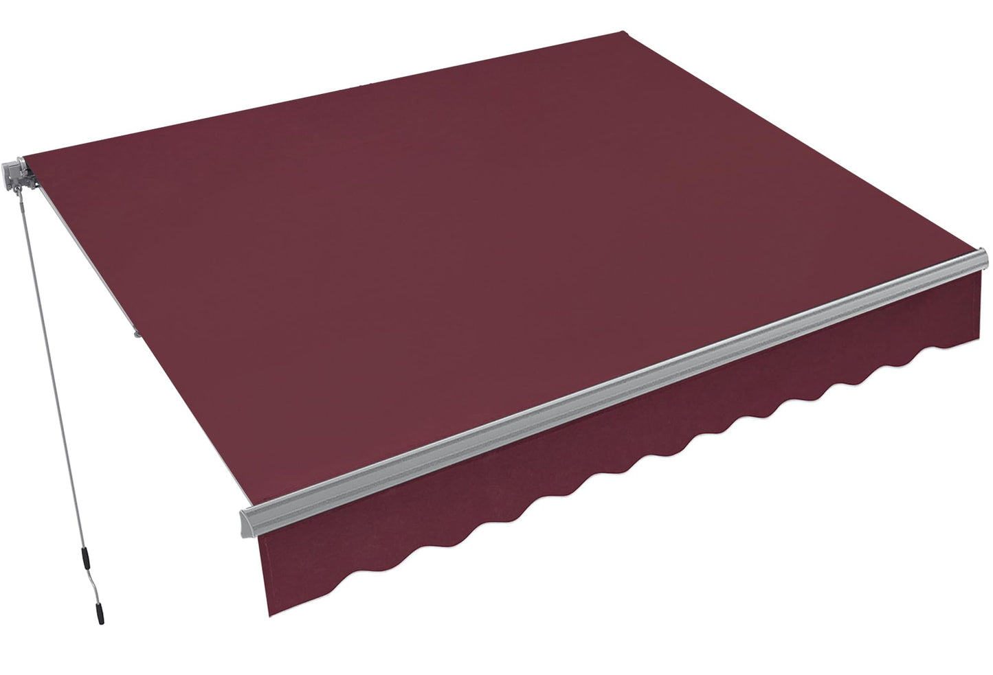 MCombo Patio Awning 8x7 Feet Sunshade Canopy for Manual Retractable Awnings, 4607 (Burgundy, 8x7ft)