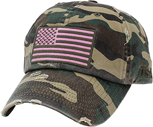 KBETHOSA Flag USA America Military Thin Blue Line Thin Red Line Vintage Distressed Baseball Cap Dad Hat Unisex Adjustable