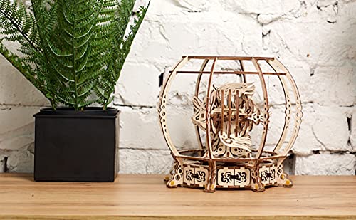 UGEARS Aquarium 3D Wooden Puzzles for Adults - Wooden Model Kits for Adults Mechanical Aquarium Puzzles for Adult Unique W...