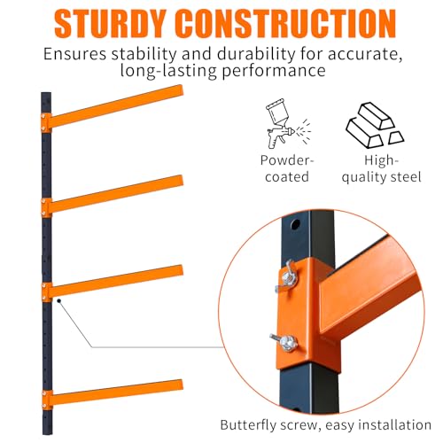 UOKRR Kayak Storage Rack, Wall Mount Kayak Racks for Indoor Outdoor Storage, Heavy Duty Adjustable Kayak Rack for Garage, ...