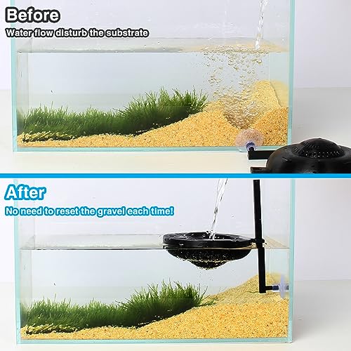 lopeztek Water Flow Controller for Betta Fish Tank, Water Change Pouring Diffuser for Aquarium, Efficiency Water Filling A...