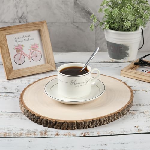10 pcs Large Wood Slices for Centerpieces 9-10 inches Wood Rounds for Tables Decor Rustic Wood Circles for DIY Crafts and ...