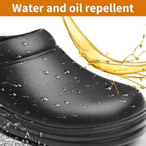 Keroius Unisex Non Slip Food Service Shoes, Waterproof Oil Resistant Kitchen Work Clogs, Comfortable Nursing Nurse Shoes, ...