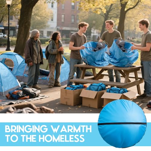 Wowangce Camping Tents for Homeless Bulk Homeless Backpacking Supplies 2 Person Pop up Adult Waterproof Instant Easy Setup...
