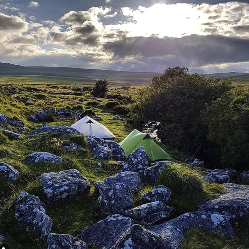 3FULGEAR Lanshan 2 Pro Tent 2 Person Ultralight Camping Tent, 3/4 Season Professional 20D Silnylon Rodless Tent for Campin...