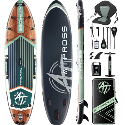 11'6"x35" Inflatable Stand Up Paddle Board 450LBS Weight Capacity Extra Wide Non-Slip Stable Deck Adult SUP,Premium Access...