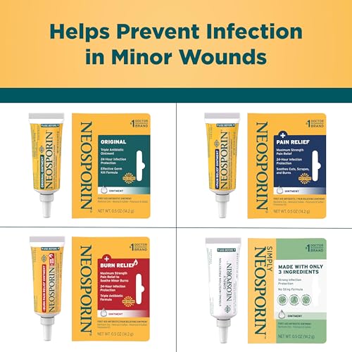 Neosporin Original First Aid Triple Antibiotic Ointment with Bacitracin Zinc for Infection Protection, Wound Care Treatmen...