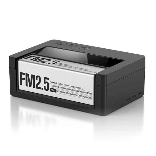 PATRICKS | FM2.5 Matte Pomade for Men's Hair | Medium - High Hold Styling Product | Thickening Paste | Travel Friendly | Sulfate Free | Water Resistant | 75g
