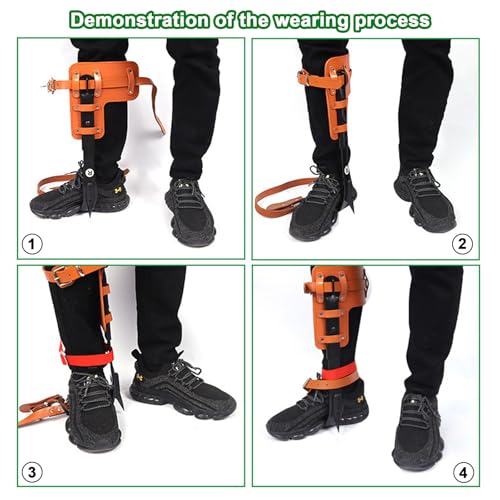 timiland Tree Climbing Spikes,Tree Climbing Gear Set,Adjustable Tree Climbing Gear,Tree Spurs for Climbing Trees,Tree Wor...