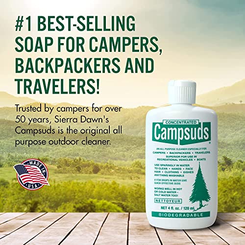 Sierra Dawn Outdoor Soap - Premium Biodegradable Camping & Backpacking Essential - All-Purpose Natural Soap for Dishes, Cl...