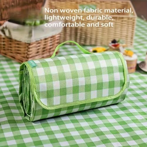 1PC Waterproof Foldable Picnic Blankets – Thickened Non-Woven Fabric, Moisture-Proof for Beach, Camping & Outdoor Trips - ...