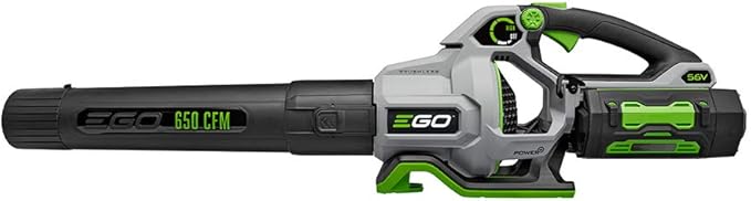 EGO POWER+ Leaf Blower, Cordless Electric 650 CFM, Includes 56V 5.0Ah Battery and Charger - LB6504