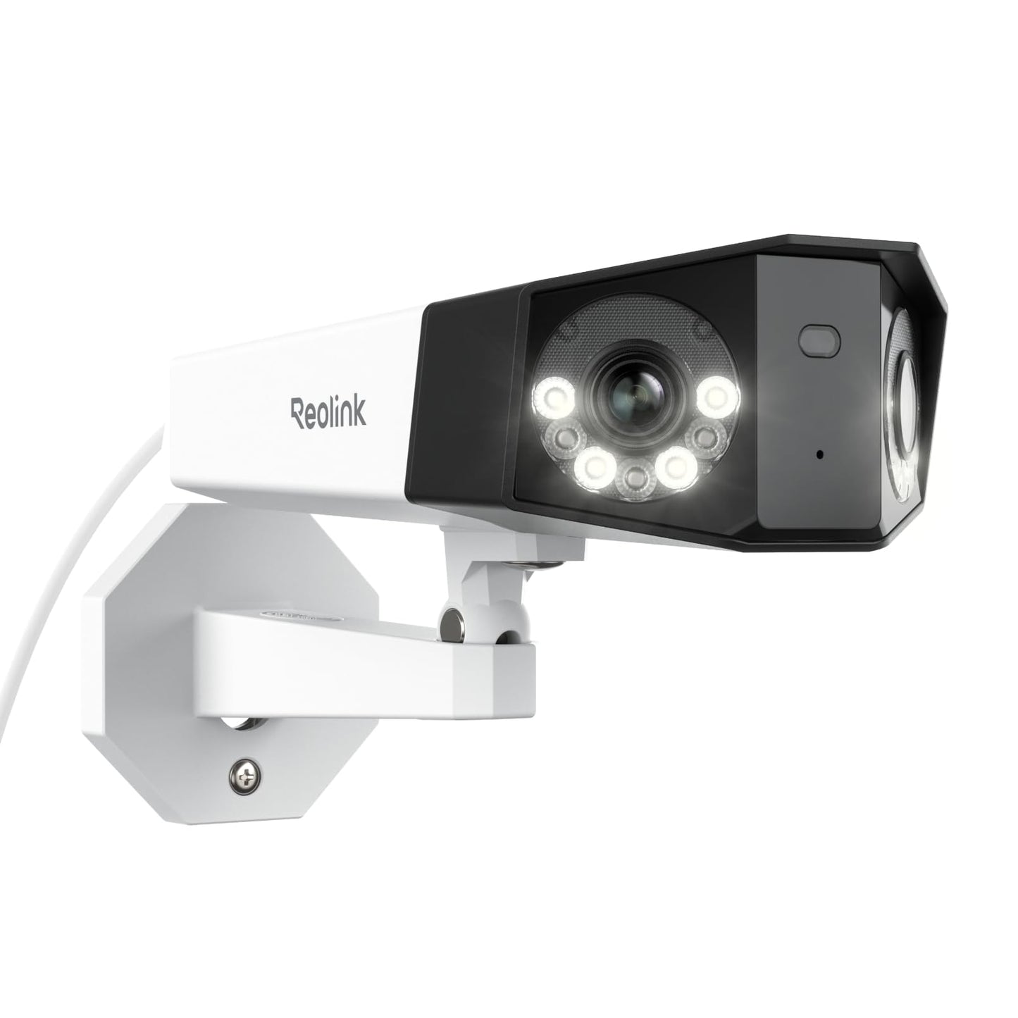 REOLINK 4K PoE Security Camera System, Home Outdoor IP Camera in 180 Degree Viewing Angle, Human/Vehicle/Pet Detection, Color Night Vision, Two Way Talk, Up to 512GB microSD Card, Duo 2 PoE