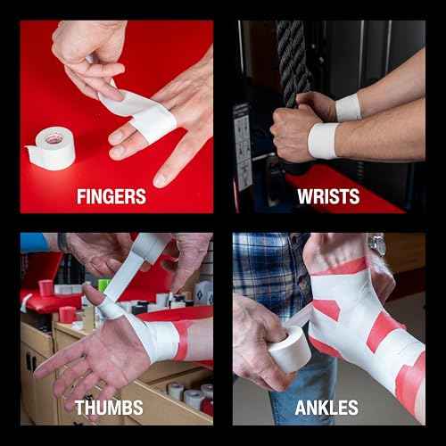 MUELLER Sports Medicine Premium Athletic Tape, 10 Pack, White - Quality Hospital-Grade Athletic Tape, Easy to Tear for Fast & Effective Taping, 1.5" x 15 Yards Per Roll