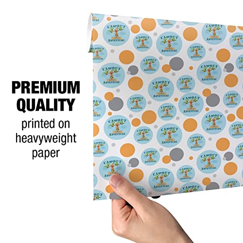 GRAPHICS & MORE Campout Fishing Adventure Dinosaur Train Gift Wrap Wrapping Paper Roll