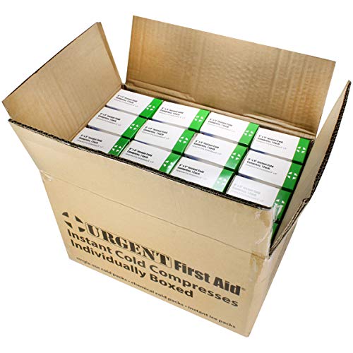 Case of 32 Individually Boxed Large Instant Cold Packs, 6" x 9" Disposable Cold Compresses - No pre-Chilling Required for ...
