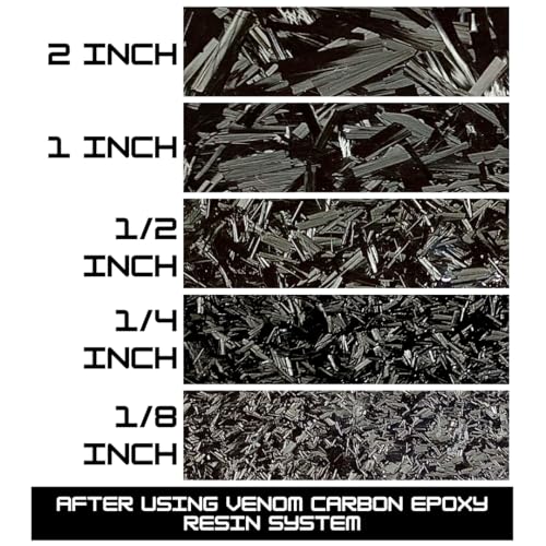 1" Chopped Carbon Fiber - 1lb (Making Forged Composites for Automotive, Marine, Motorcycles, Phone Cases, Knife Handles, G...