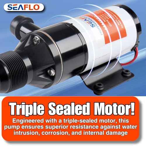 SEAFLO New Macerator Pump System 12V for RV Marine 01 Series Improved Motor