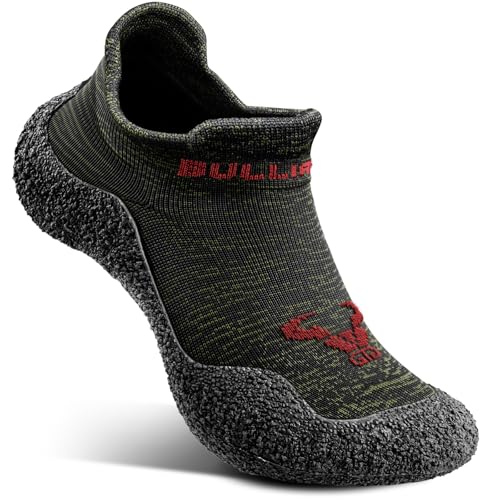 BULLIANT Men Slipper Socks,Grip Socks Hiking Water Shoes Barefoot Shoes for Outdoor Walking Exercises