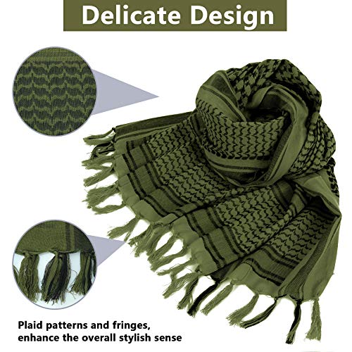 Men's Winter Scarf - Men Warm Soft Tartan Scarves Classical Cashmere-Feel Plaid Knitted Long Scarf Shawl Neck Wrap