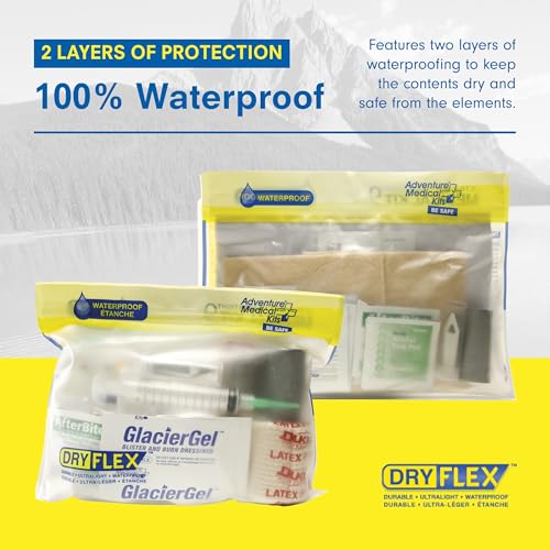 Adventure Medical Kit Ultralight/Watertight Medical Kit .9 - Up to 4 People, Up to 4 Days - Includes Bandages, Blister Ess...