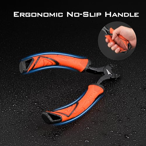 KastKing Paradox Fishing Pliers, Angled Fish Lip Gripper, Saltwater Resistant 420 Stainless Steel Fishing Tools, Fishing P...