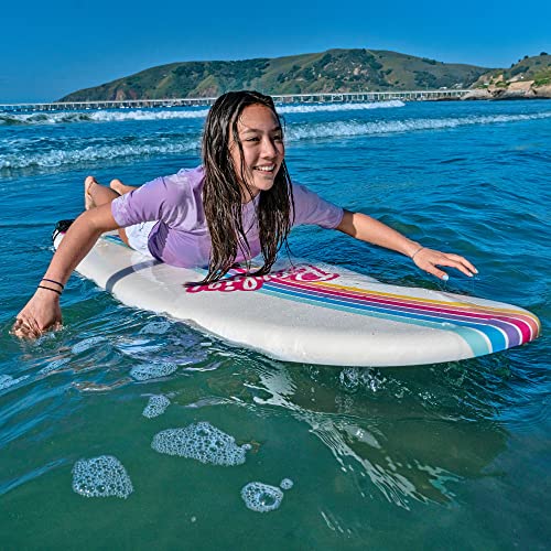 Barbie™ Signature 8ft Surfboard by Wavestorm | Graphic top Deck with high Density Slick Bottom | for Kids and Adults |Foam...