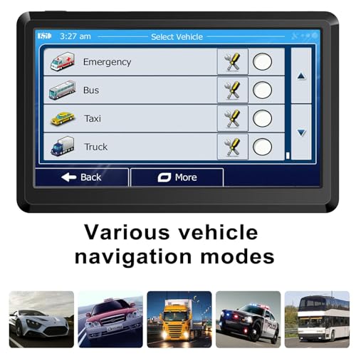 2025 Map Car GPS Navigation GPS Navigation for Truck & RV & Car, Driver Alerts, Turn-by-Turn Directions, Free Update Map