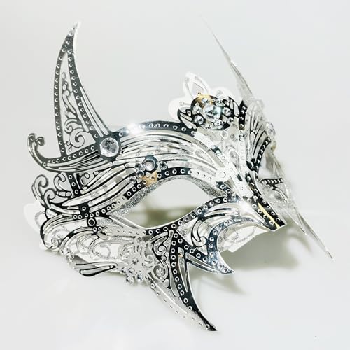ARK Survivor Women's Sparkling Rhinestone Masquerade Mask She-Devil Mask Fancy Party Masquerade Ball New Years Mardi Gras