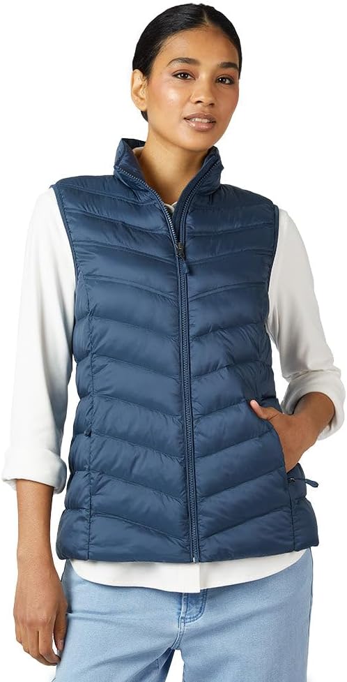 32 Degrees Heat Women’s Lightweight Packable Vest – Quilted Travel Vest for Cold Weather