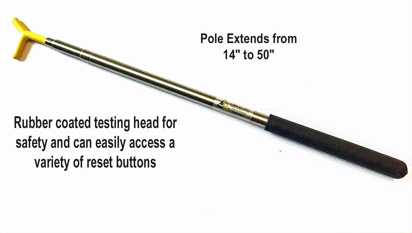 Tess Safety Pole -Smoke Detector and Emergency Exit- Extendable Pole Tester Original - Allows Easy Excess and Monitoring for Life Safety Products -Spellbound