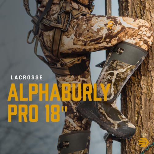LaCrosse Alphaburly Pro 18" Insulated Hunting Boots for Men Featuring Waterproof Rubber, 1600G Thinsulate, and EVA Footbe...