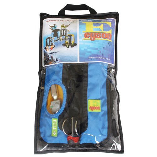 Top Safety Adult Life Jacket with Whistle - Manual Version Inflatable Lifejacket Life Vest Preserver PFD for Boating Fishi...