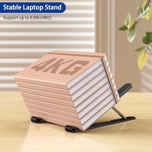 BESIGN LS01 Pro Ergonomic Laptop Stand, Plastic Laptop Riser, Portable and Adjustable Notebook Computer Holder Compatible ...