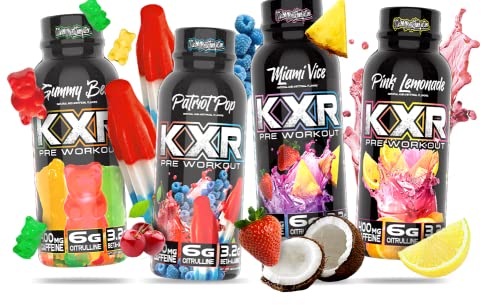 VMI Sports KXR High Stimulant Pre-Workout Energy Ready to Drink 400mg Caffeine, 6g Citrulline, 3.2g Beta-Alanine | Delicio...