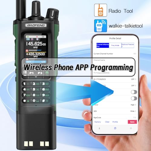 Ham Radio BAOFENG Radio UV32 Handheld 10W Rechargeable Walkie Talkies Long Range UV-32 5RM Two Way Radio NOAA Weather Radi...
