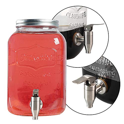 Stainless Steel Beverage Water Drink Dispenser Durable Replacement Push Style Spigot Faucet Food Grade Polished Finished,2...