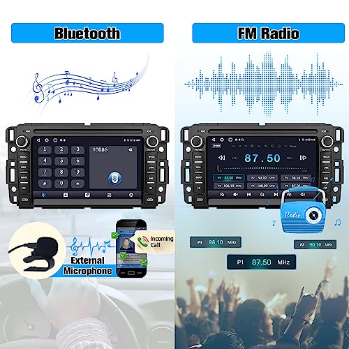 AWESAFE Car Stereo for Chevrolet Chevy Silverado/GMC Sierra Yukon Tahoe/Buick, Touch Screen Radio Wireless Carplay Android...