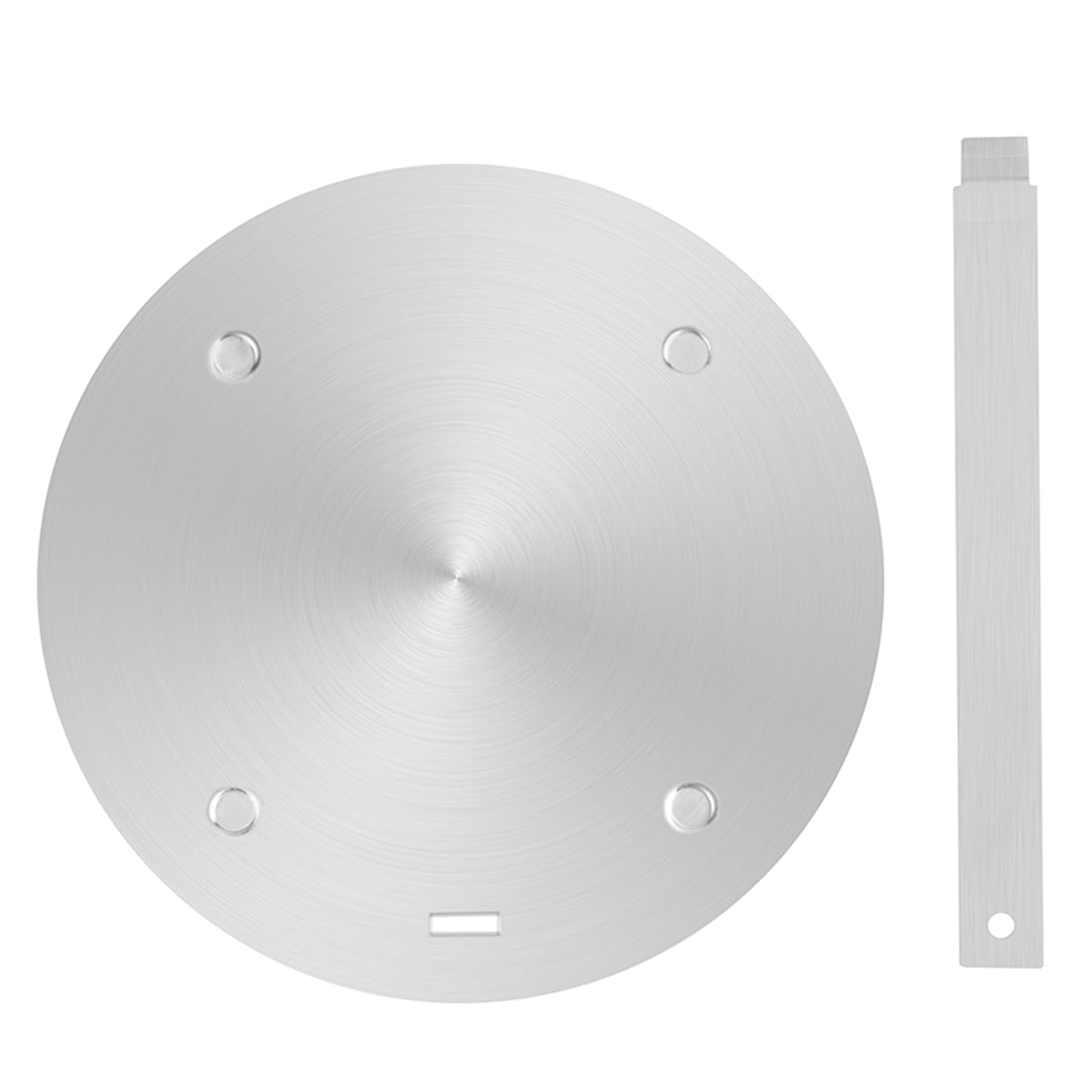 11Inch Heat Diffuser Plates for Gas Electric Stoves, Flygragon Stainless Steel Cooking Induction Adapter Plate for Glass Cooktop, Detachable Handle Induction Cooktop Converter Plate