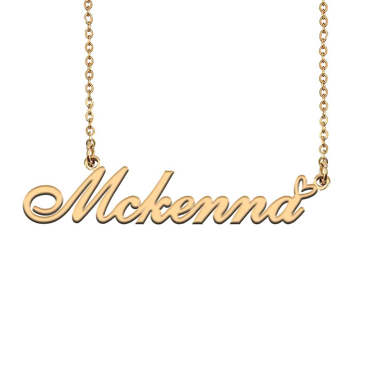HUAN XUN Customized Nameplate Gold Necklace for Women McKenna Necklaces Charm Pendant Jewelry for Mom