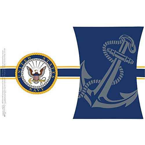 Tervis Navy Made in USA Double Walled Insulated Tumbler Travel Cup Keeps Drinks Cold & Hot, 16oz, Pride