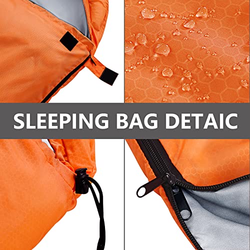 ORTHOMTEX Sleeping Bags for Adults,Kids & Girls-Warm & Cold Weather Lightweight Waterproof Sleeping Bag Backpack with Comp...