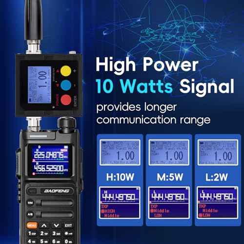 BAOFENG UV26 Ham Radio 10W (New Gen 5RM) Long Range Handheld Rechargeable Walkie Talkies with Programming Cable,Speaker Mic,Earpiece & 2500mAh Type-C Battery,Multi-Band Two-Way Radio, 2 Pack Full Kit