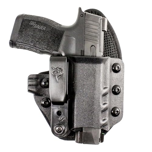 DeSantis Gunhide Uni-Tuk Inside Waistband Holster Fits Sig P365 P365 SAS and P365X with Romeo Zero Right Hand Black Kydex 206KA8JZ0